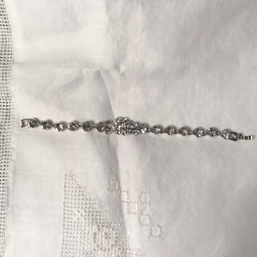 Givenchy Crystal Statement Bracelet Silver Nwot - image 4